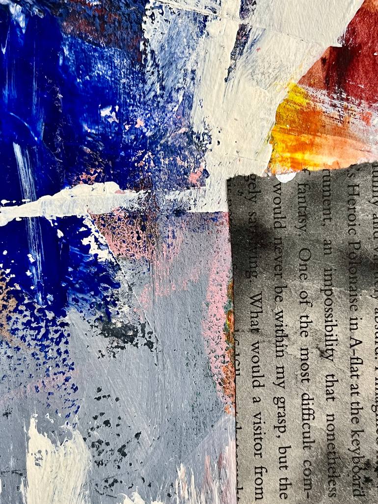 Original Abstract Patterns Mixed Media by Claudia Grutke