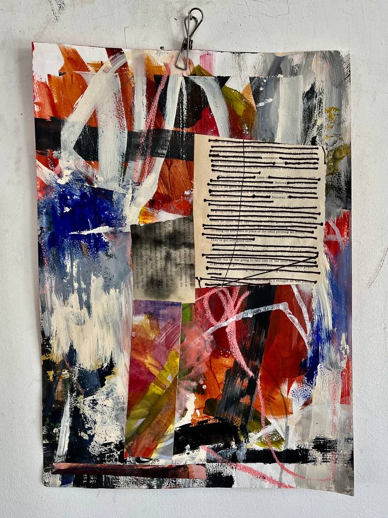 Original Abstract Patterns Mixed Media by Claudia Grutke