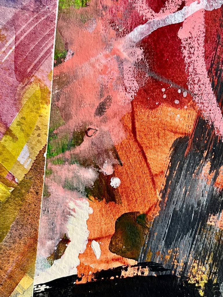 Original Abstract Patterns Mixed Media by Claudia Grutke