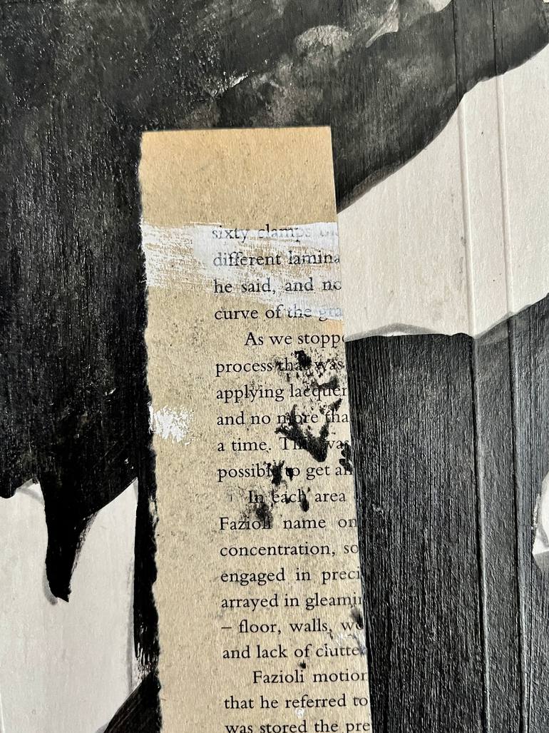 Original Abstract Botanic Mixed Media by Claudia Grutke