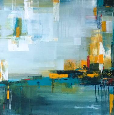 Original Abstract Seascape Paintings by Claudia Grutke