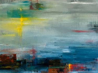 Original Abstract Beach Paintings by Claudia Grutke