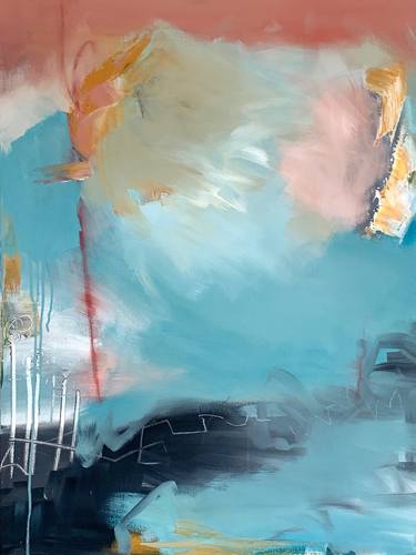 Print of Abstract Beach Paintings by Claudia Grutke