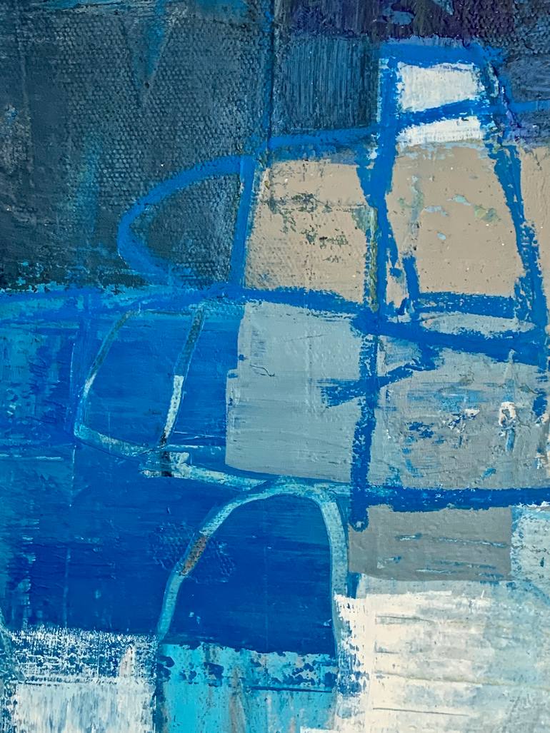 Original Abstract Expressionism Abstract Painting by Claudia Grutke