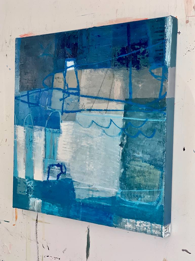 Original Abstract Expressionism Abstract Painting by Claudia Grutke