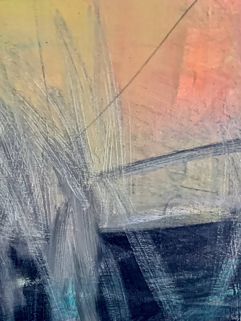 Original Abstract Expressionism Abstract Painting by Claudia Grutke