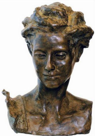 BUST OF WOMAN WITH BRAID  thumb
