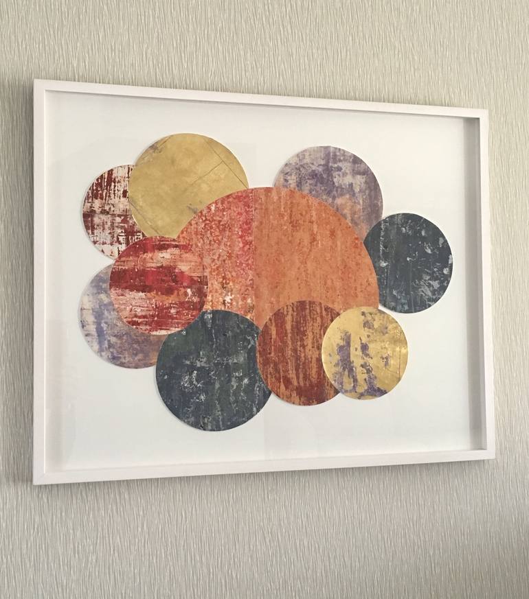 Original Abstract Collage by Alan James  Mcleod