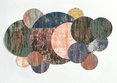 Saatchi Art Artist Alan James  Mcleod; Collage, “A population of planets” #art