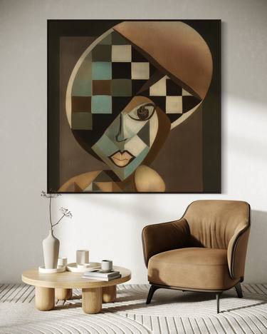 Original Cubism Abstract Mixed Media by Sephora Venites