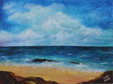 Print of Seascape Paintings by Michelle Parreno