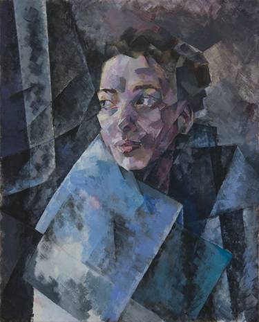 Print of Cubism Portrait Paintings by Sofiya Pomogaibo