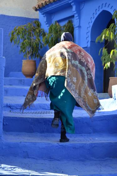 Rushing in the Blue City, Morocco - LIMITED EDITION thumb