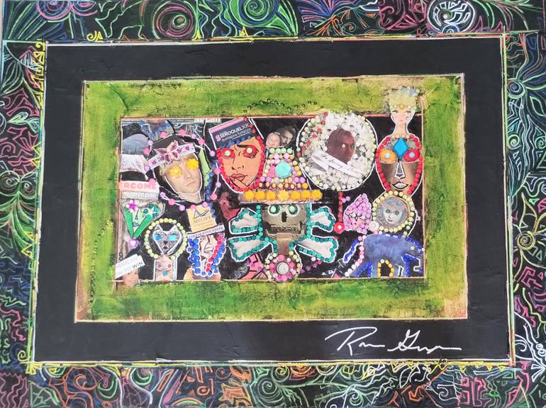 Original Surrealism Pop Culture/Celebrity Painting by Ronnie Greenspan