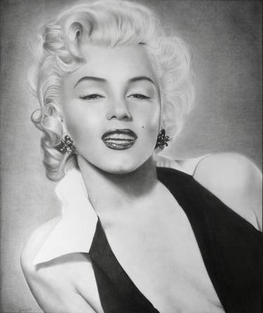 Marilyn Monroe Portrait Drawing thumb