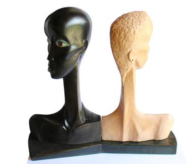 Original People Sculpture by Roberto Yonkov