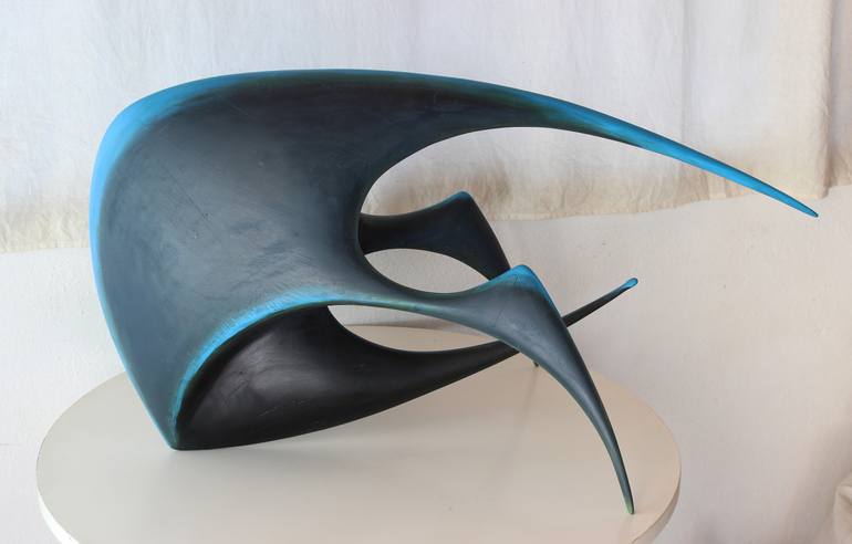 Original Modern Fish Sculpture by Roberto Yonkov