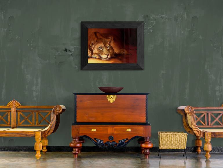Original Figurative Animal Painting by Nanda Hoep