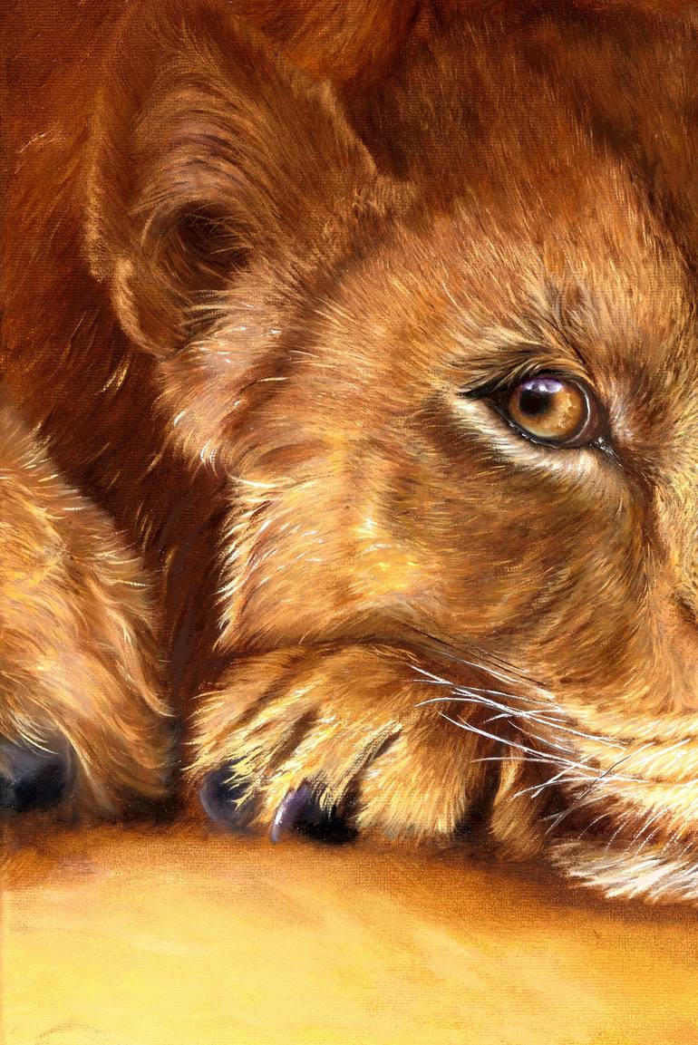 Original Figurative Animal Painting by Nanda Hoep
