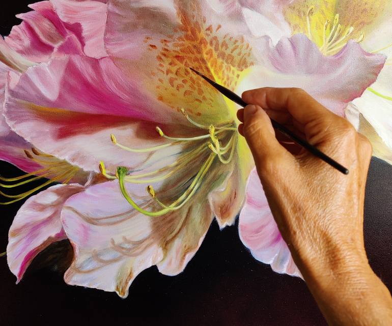 Original Other Floral Painting by Nanda Hoep