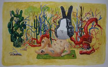 Original Expressionism Animal Painting by Julio Fierro