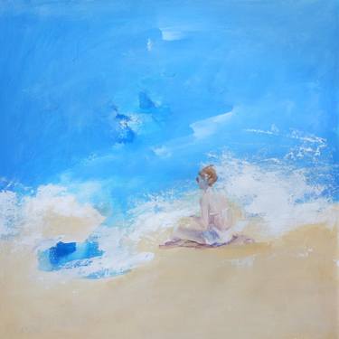 Original Expressionism Beach Paintings by Beata Bedkowska