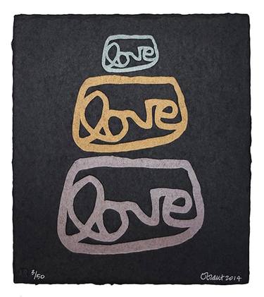 Original Conceptual Love Printmaking by Alexandra Grant
