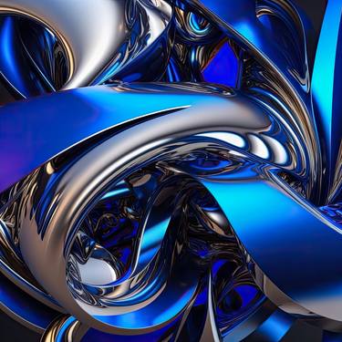 after frank stella blue abstract lines thumb