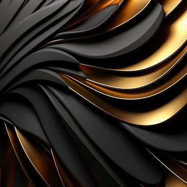 black swan golden abstract thumb