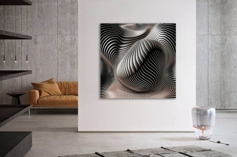 Original Abstract Geometric Sculpture by ANDREA PALLANG