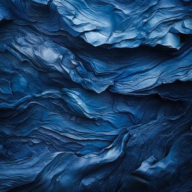 blue sapphire abstract 2D wall art thumb
