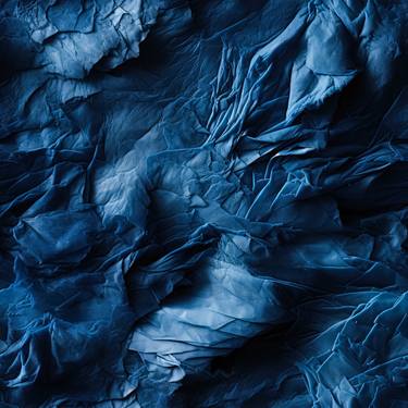 blue sapphire abstract 2D wall art thumb