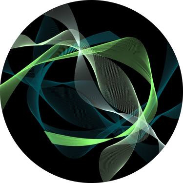 GREEN abstract circle thumb