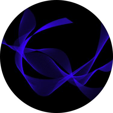 BLUE abstract circle thumb