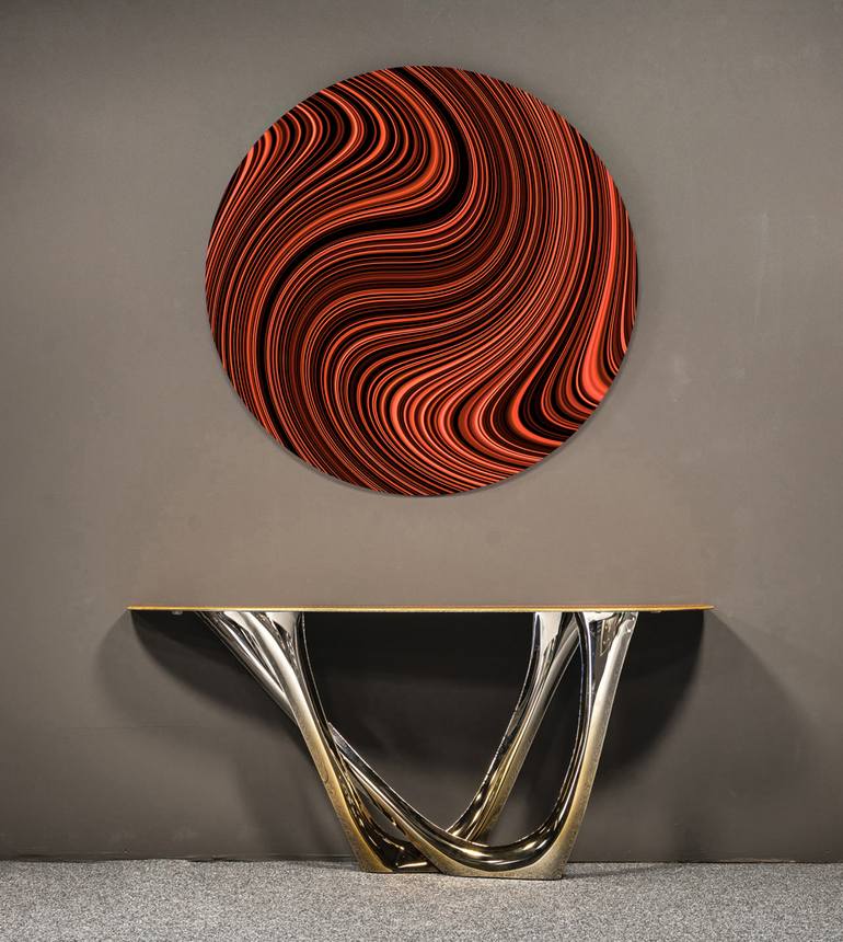 Original Art Deco Abstract Sculpture by ANDREA PALLANG