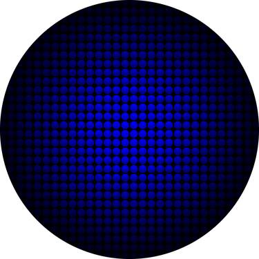 blue deep dots  WALL ART thumb