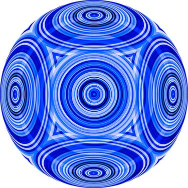 blue sphere - WALL ART thumb
