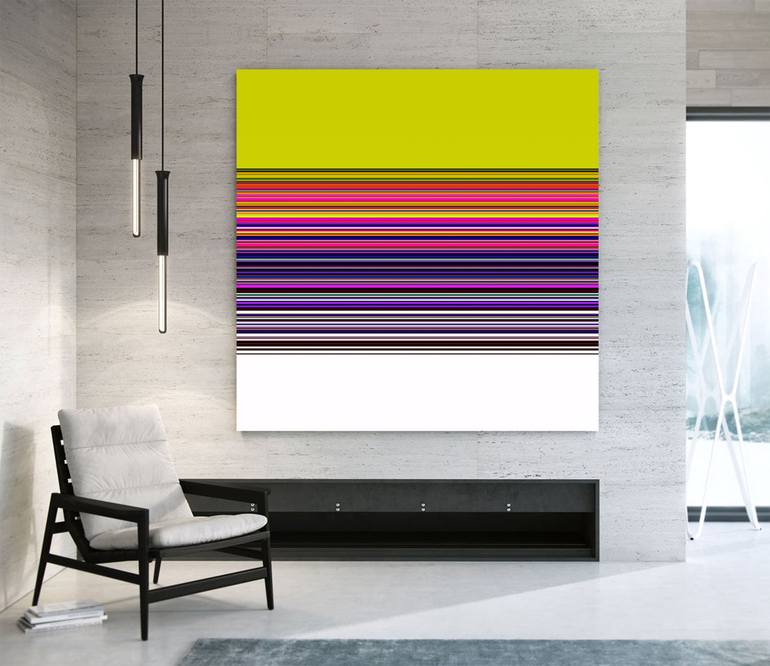 Original Abstract Geometric Painting by ANDREA PALLANG
