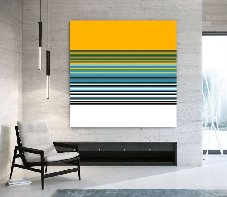 Original Abstract Geometric Painting by ANDREA PALLANG
