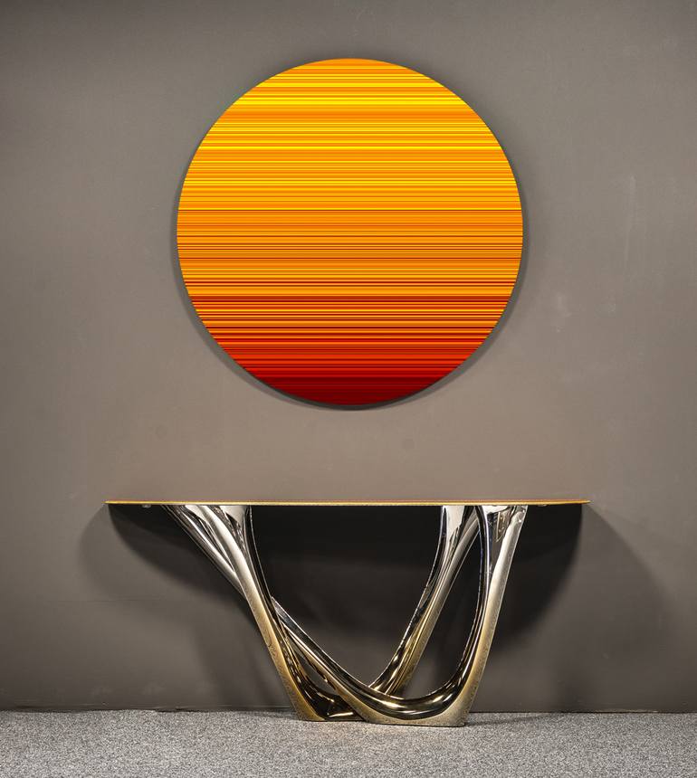 Original Abstract Geometric Sculpture by Andrea Pallang