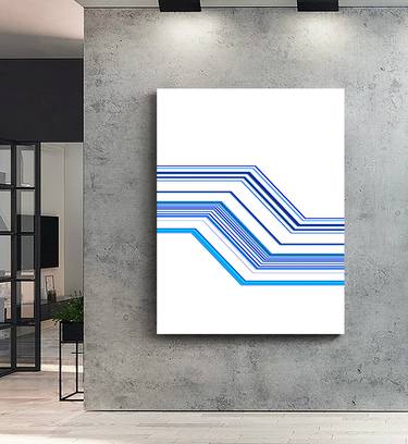 Bauhaus lines blue/ ABSTRACT thumb