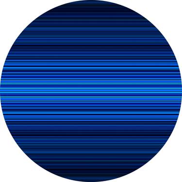 blue circle abstract wall art thumb