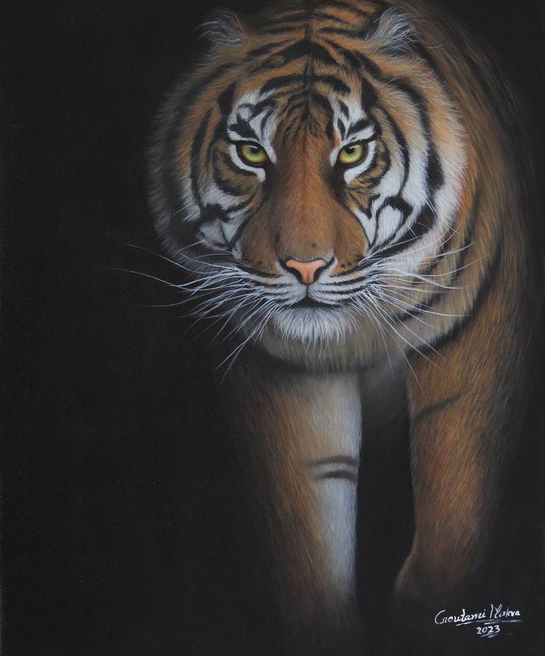 Original Fine Art Animal Painting by Goutami Mishra