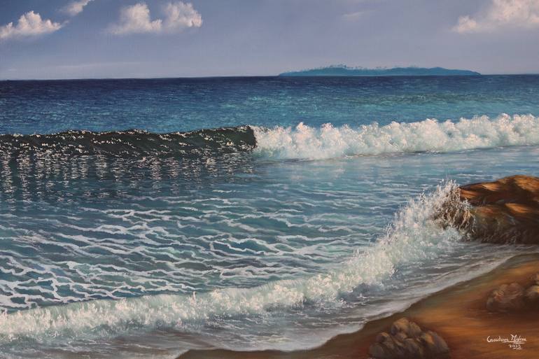 Original Seascape Painting by Goutami Mishra