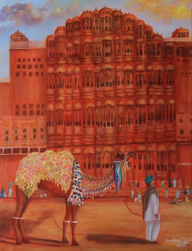 Original Fine Art Architecture Paintings by Goutami Mishra