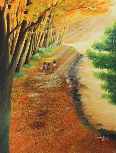 Original Impressionism Landscape Paintings by Goutami Mishra