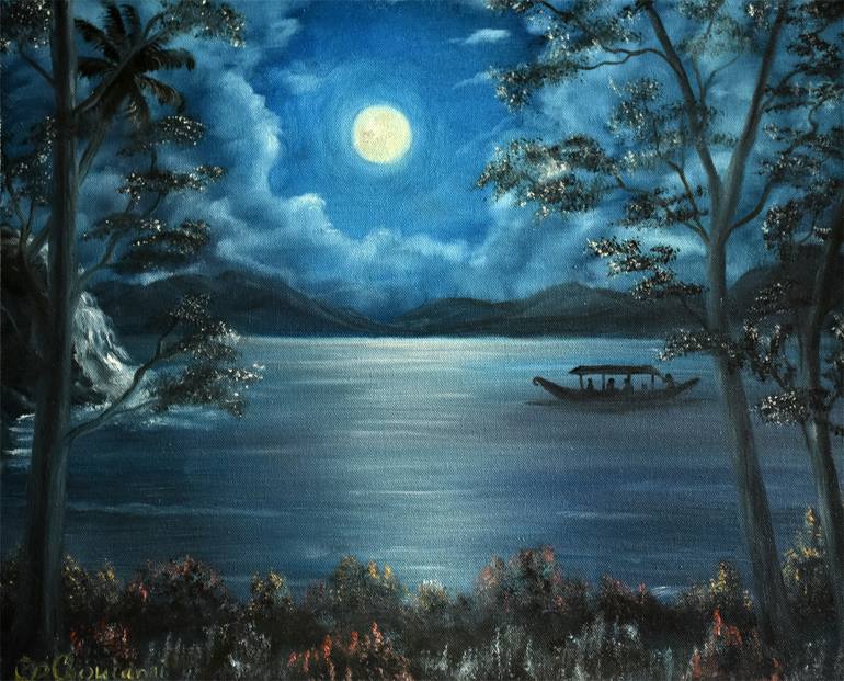 moon night paintings