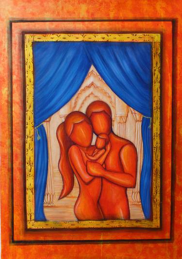 Original Figurative Abstract Paintings by Goutami Mishra