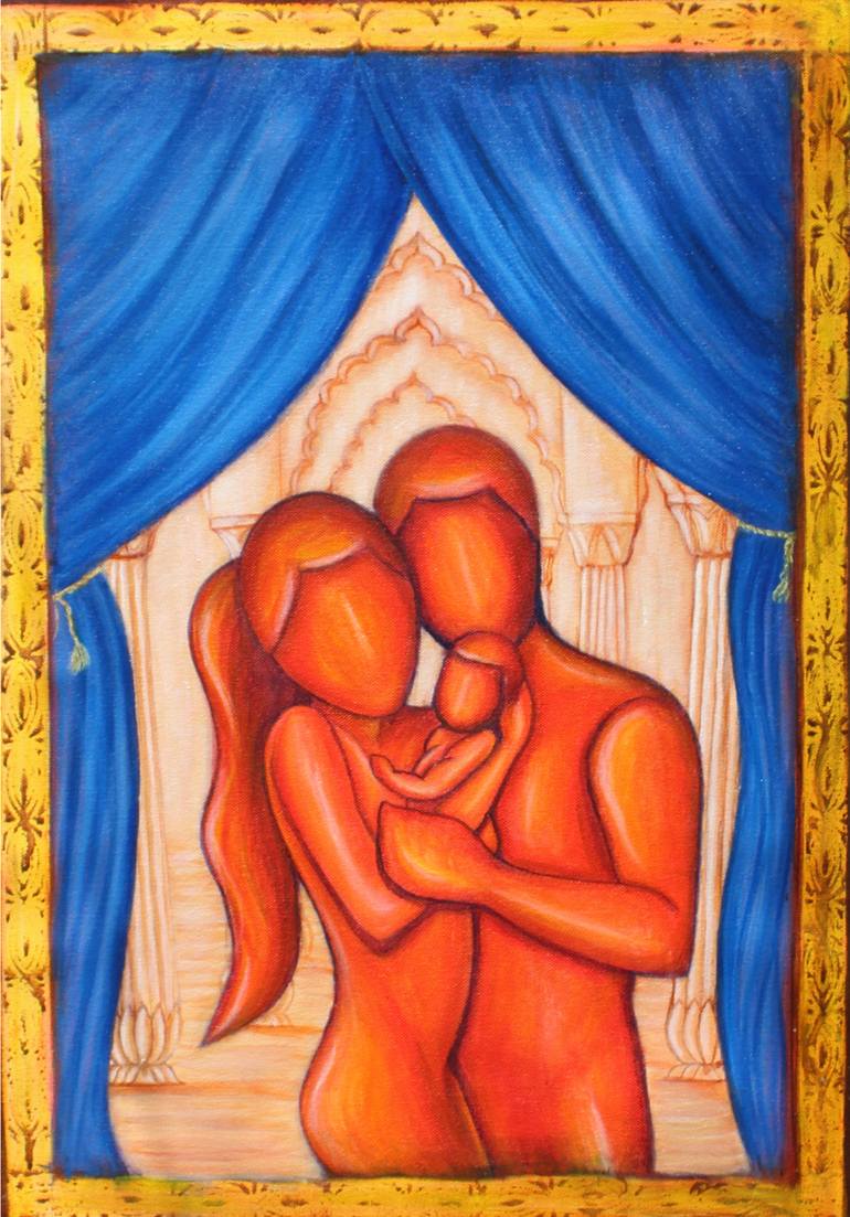 Original Figurative Abstract Painting by Goutami Mishra