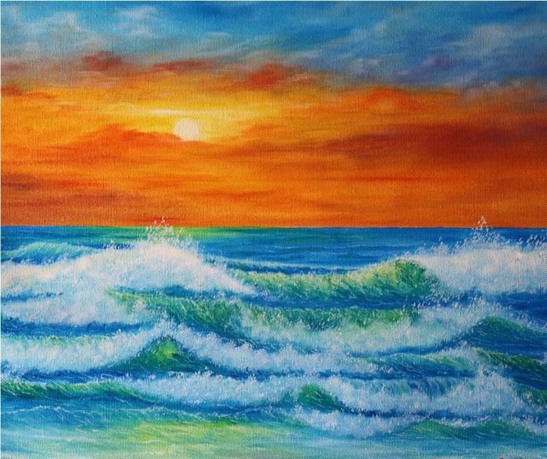 Original Other Seascape Painting by Goutami Mishra